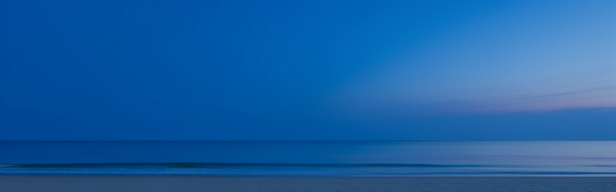 Calm horizon representing clarity and trust